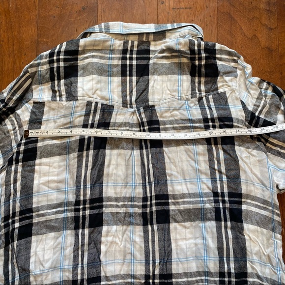Avenue Women’s Button Down Flannel Oversize Pockets Long Sleeve Size 22 - Picture 6 of 7